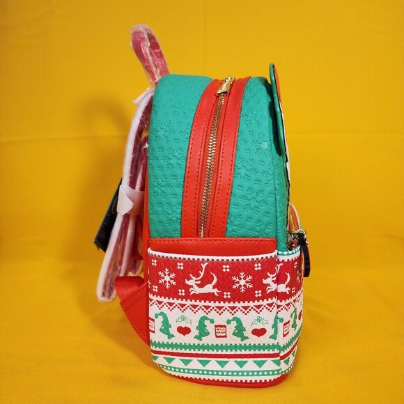 Loungefly Dr. Seuss How the Grinch Stole Christmas Holiday Sweater Mini Backpack main image 8
